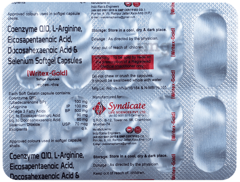 Writex-Gold Soft Gelatin Capsule image