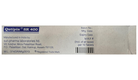 Qutipin SR 400 Tablet image Qutipin SR 400 Tablet image