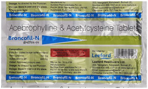Broncofil N Tablet image
