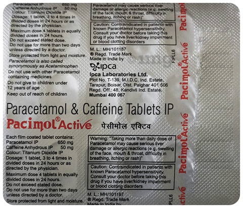 Pacimol Active Tablet