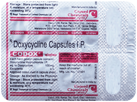 Codox 100mg Capsule image