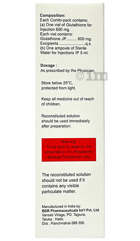 Glutaveri 600mg Injection image