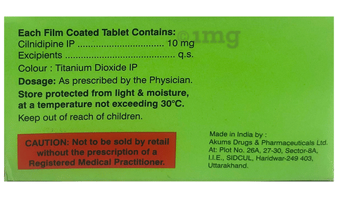 Cilniblu 10mg Tablet image Cilniblu 10mg Tablet image