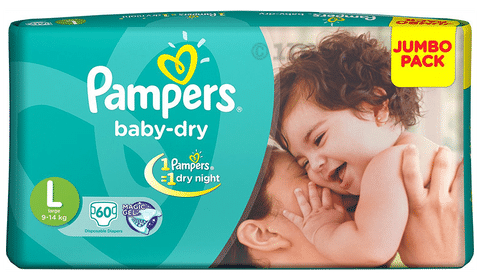 Pampers Baby Dry Extra Large Sized Diaper Pants For 12 To 58 OFF