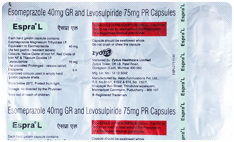 Espra L 75mg/40mg Capsule image
