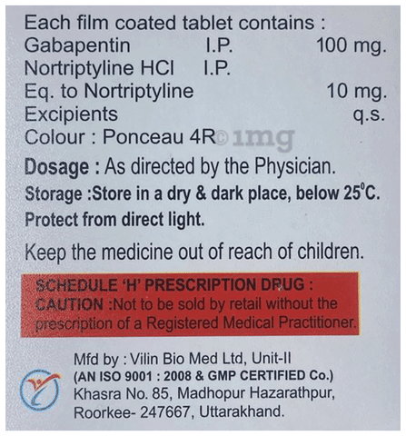 Gabanep 100 Tablet image