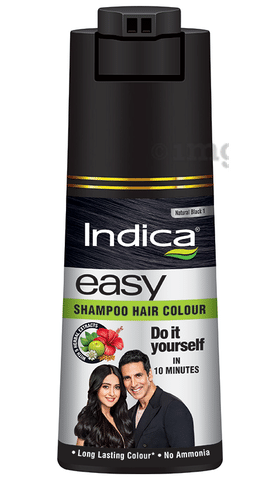 Siso Hair Color Shampoo Black -20 Pack, For Personal, Box