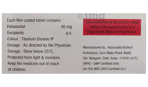 Febuvas 40 Tablet image Febuvas 40 Tablet image