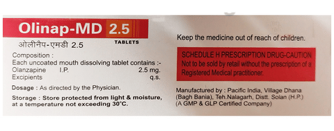 Olinap-MD 2.5 Tablet image Olinap-MD 2.5 Tablet image