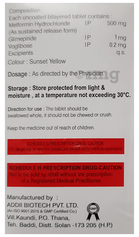 Glimanthro-MV 1 Tablet image Glimanthro-MV 1 Tablet image