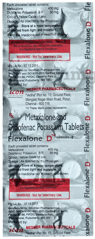 Flexalone D 50mg/400mg Tablet image