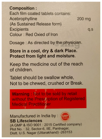 AC-Breathe 200 SR Tablet image AC-Breathe 200 SR Tablet image