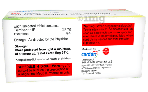Sarmitel 20mg Tablet image Sarmitel 20mg Tablet image