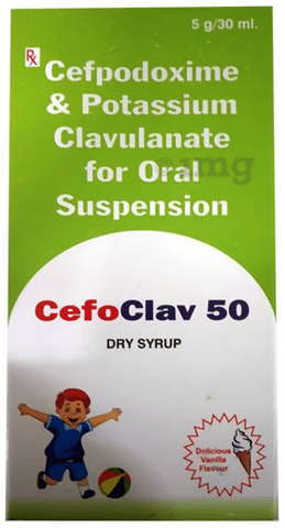 Cefoclav 50 Dry Syrup image Cefoclav 50 Dry Syrup image