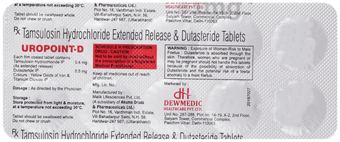 Uropoint D 0.4mg/0.5mg Tablet image Uropoint D 0.4mg/0.5mg Tablet image