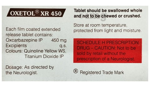 Oxetol XR 450 Tablet image Oxetol XR 450 Tablet image
