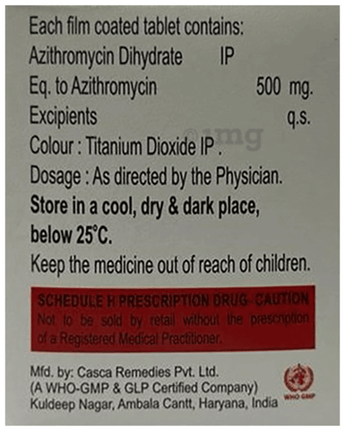 Zythro 500 Tablet image Zythro 500 Tablet image