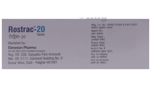 Rostrac 20 Tablet image