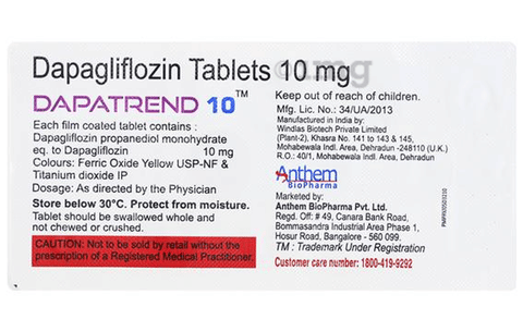Dapatrend 10mg Tablet image Dapatrend 10mg Tablet image