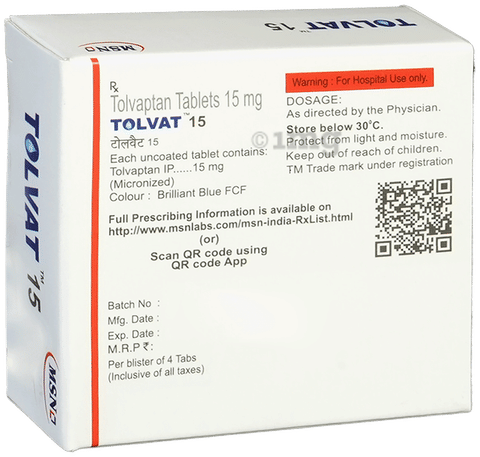 Tolvat 15 Tablet image Tolvat 15 Tablet image