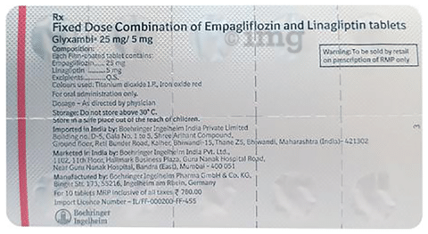 Glyxambi 25mg/5mg Tablet