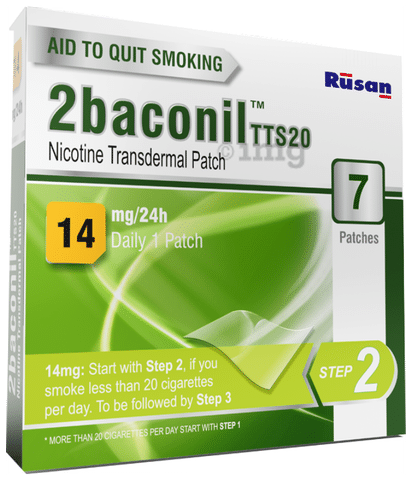 2baconil 14mg Nicotine Transdermal Patch Step 2