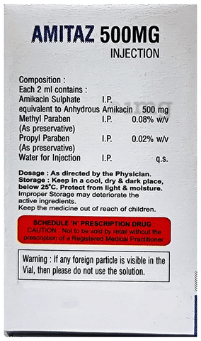 Amitaz 500MG Injection image