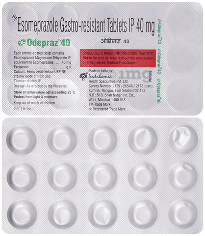 Odepraz 40mg Tablet image Odepraz 40mg Tablet image