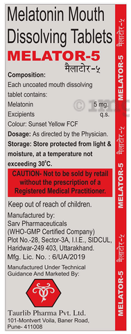 Melator 5 Tablet MD image
