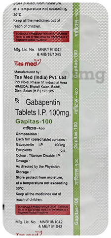 Gapitas 100 Tablet image