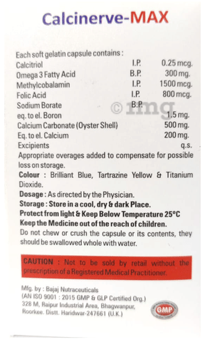 Calcinerve-Max Softgel Capsule image