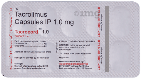Tacrocord 1mg Capsule image