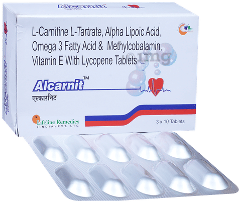 Alcarnit Tablet: Buy strip of 10.0 tablets at   in India  | 1mg