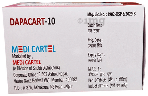 Dapacart 10 Tablet image Dapacart 10 Tablet image