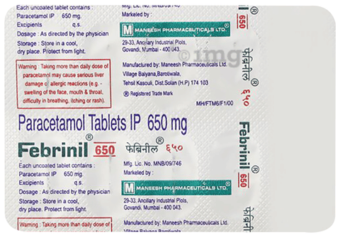 Febrinil 650mg Tablet image