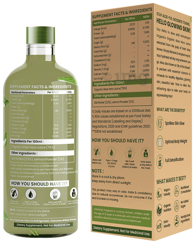 Himalayan Organics Organic Aloe Vera Juice Buy bottle of 1.0 Ltr