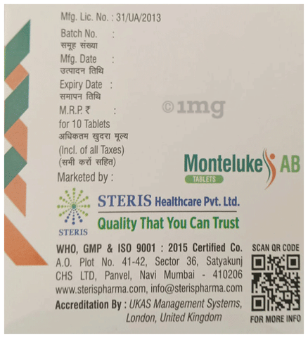 Monteluke AB Tablet SR image