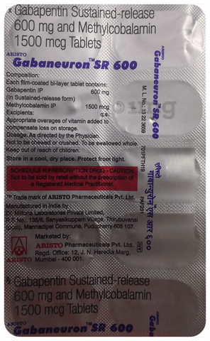 Gabaneuron SR 600 Tablet
