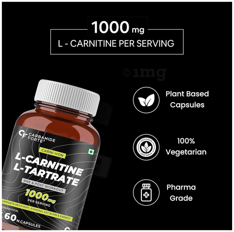l-carnitine l-tartrate capsules 1000mg LEMON BOTTLE – Buy Natural Fat-Dissolving Solution main image 1