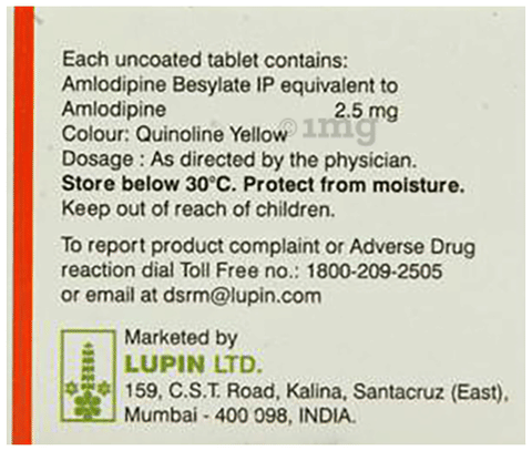 Lupidip 2.5 Tablet image