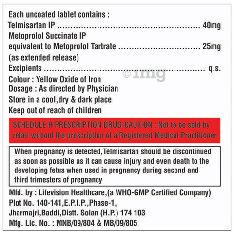 Telzela-Beta 25 Tablet ER