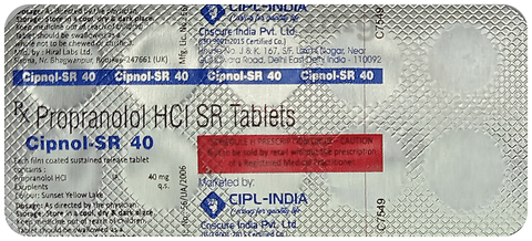 Cipnol-SR 40 Tablet image Cipnol-SR 40 Tablet image