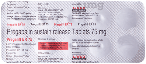 Pregalift 75mg Tablet ER image