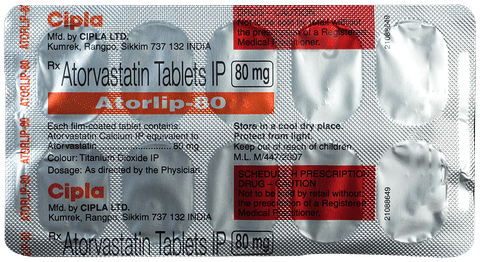 ATORlip 80 Tablet image