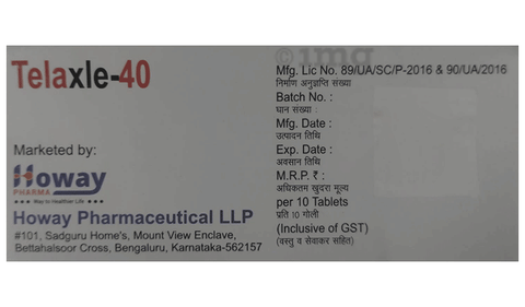 Telaxle 40 Tablet image Telaxle 40 Tablet image
