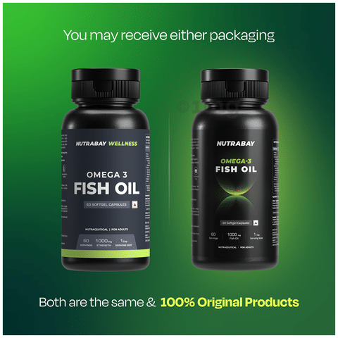 Nutrabay Wellness Omega Fish Oil 1000 mg For Healthy Heart