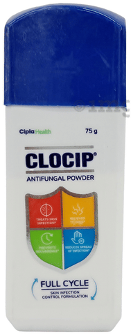 Clocip Anti-Fungal Dusting Powder | For Skin Infections, Itching, Rashes image Clocip Anti-Fungal Dusting Powder | For Skin Infections, Itching, Rashes image