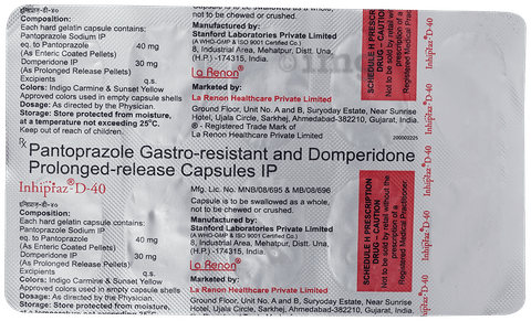 Inhipraz-D 40 Capsule PR image