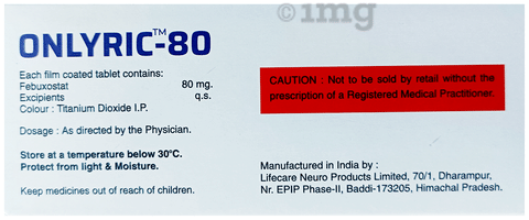 Onlyric 80mg Tablet image