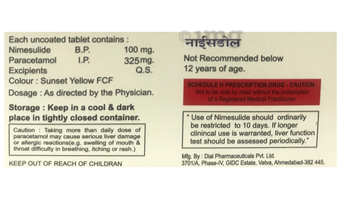 Nicedol Tablet image